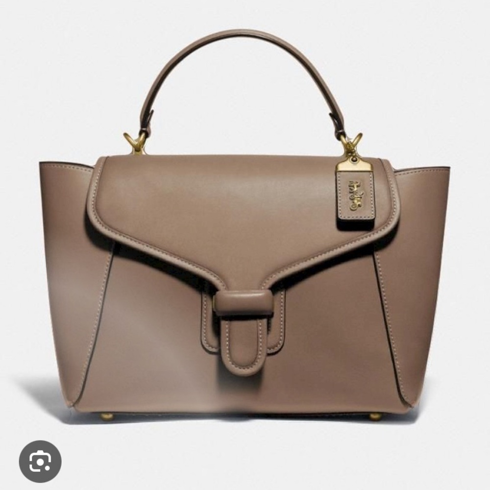 Coach Courier Carryall in Taupe Brown Stone color